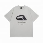 Balenciaga 巴黎世家2025 Ss 墨镜前后直喷印花短袖T恤 本市场No.1的质量 真正天花板品质 全部原版开发注意细节图 避免被盗图商家混发 正确2