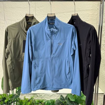 arcteryx 始祖鸟Gamma Lightweight 情侣款纯色立领软壳轻薄户外防风防晒夹克外套男女皮肤衣 Gamma Sl 升级版刺绣标Arcteryx