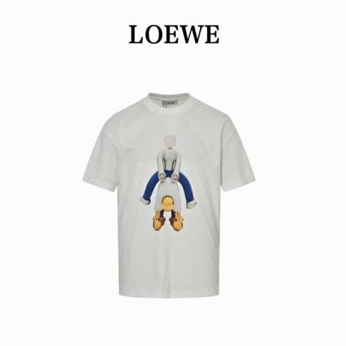 本地自取160 loewe/罗意威 25Ss 卡通人偶印花短袖 官网在售新款 轻盈棉质平纹针织 T 恤， 正面饰有 Loewe Jewellery Acroba