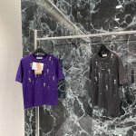 批290 miu 2025夏季新款 钉珠针织短袖 整件衣服高级感重工钉珠设计 版型上身显瘦又百搭不挑人！两个色Sml