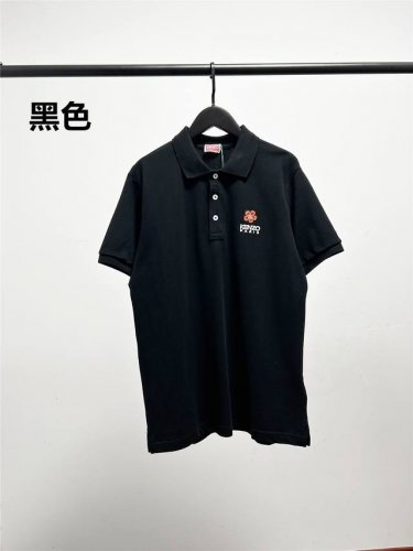 kenzo高田贤三海棠花刺绣polo衫 品质好货.Kenzo 虎头家官网新款经典 男士polo衫 夏季商务休闲纯色领子小花刺绣重磅纯棉T恤 短袖polo衫 高端