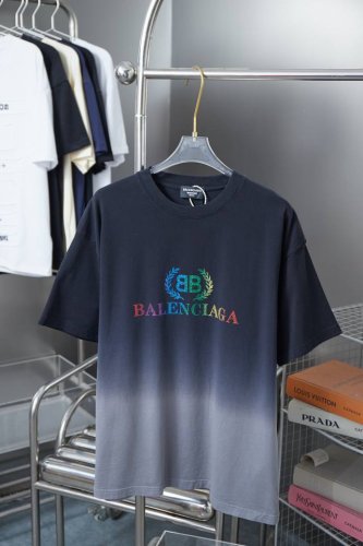 balele 巴黎世家 25Ss早春新款 字母Logo金粉印花短袖 轻奢主义 男女日常通勤穿搭必备单品 正确版本 欢迎对比 详细特征 320克100% 纯棉双纱