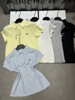 【Qx.】P180 #Alo纯色翻领短袖实拍图