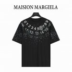 Maisonmargiela 马吉拉 数字泼墨斑点印花短袖T恤 重磅精梳260G纯棉双纱面料 数码3D直喷 螺纹定织定染通肩拉条工艺增加衣物清洗寿命 触感舒适
