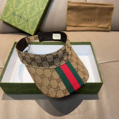 P120 原单版本出货！ 配盒子布袋，Gucci 古奇 最新原单宽版织带空顶帽。专柜1:1开模订制，最高版本，原版帆布料，轻盈透气！实物拍摄，四季百搭男女适用，