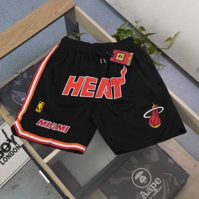 上新 款号：Ysk02 顶级刺绣 2025新款Mitchell&Nessjust Don联名迈阿密热火队刺绣字母Logo速干篮球短裤，每一处细节都诉说着迈阿密篮