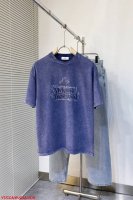 P210 J478 Vt Vivienne Westwood西太后独家专供新款原单男士休闲春夏短袖 高端定制 高端版本 时尚百搭爆款进口面料 水洗做旧晕染设计