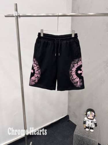 Chrome Hearts 克罗心 25S S 水洗两侧喷墨印花棉质短裤五分裤 顶级面料品质短裤，夏季搭配绝对高级好看！！高端版本，欢迎随意对比！！整体版型一级