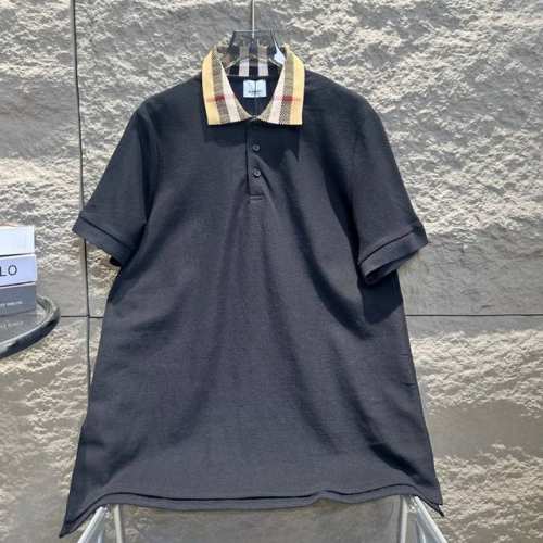 Burberry 巴宝莉 经典 格子拼接编织领Tb Logo 印花polo衫 升级 灵感源自八十年代复古 原版面料 官方同款 定制 同缸染面料 手感非常舒服 春
