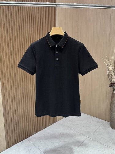zegna 杰尼亚 2025Ss男士休闲Polo短袖独家专供新款原单高端定制 高版本 进口双丝光棉面料 扣子采用品牌“Z”元素，后背Logo刺绣字母，下摆侧面加