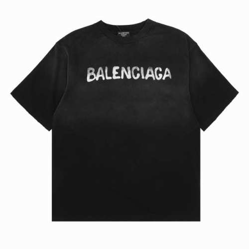 Balenciaga 巴黎世家 背后Bb印花水洗圆领短袖 Size：S-L