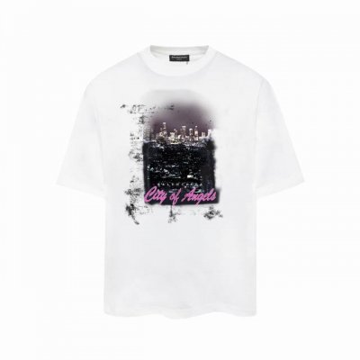 6208#P60 ，Balenciaga巴黎世家印花短袖T恤 - 面料经过2次高温缩水固色 不变形不缩水不起球 -正确Os版型 不省面料 只做穿上有效果的高质量