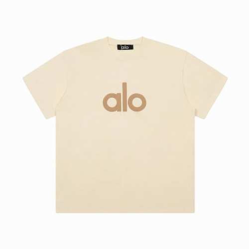 a001# Alo 25年新款春夏圆领宽松发泡印花T恤 新升级两头折手工主麦 还原柜台 240G新疆长绒棉顶级双纱 这里承诺100%实重240G面料 支持鉴定