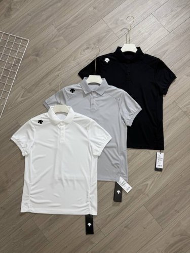 丶上新 迪桑特Polo衫 细节图 Descente 迪桑特三色Tough面料短袖夏运动翻领Polo衫上衣 款号：D36 Dst官方同步在售，也是一款比较畅销和大