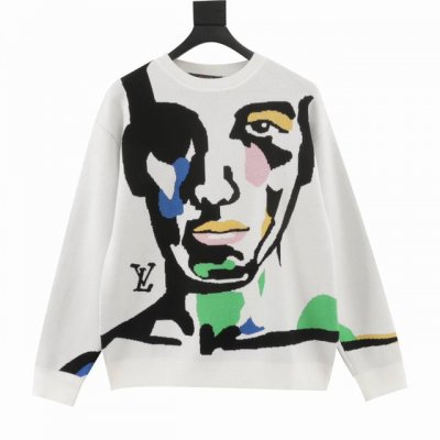 款号Y497 Louis Vuitton 路易威登 23肖像人头毛衣 全新秋冬肖像主题秀场系列毛衣，经典的Os裁剪设计别具匠心.全副Monogram再次亮相,时