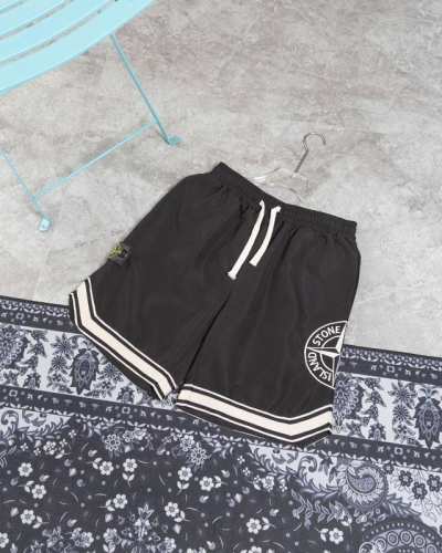 款M301 石头岛短裤 Stone Island石头岛Ss 夏款侧边罗盘大刺绣Logo织带短裤 原版打造 基础百搭 全身撞色处理 情侣可搭 全身Oversize