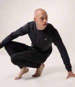 P120 Arc鸟家25春款户外男士Rho Lt系列运动健身休闲弹力超柔轻量针织长袖薄绒内里套头圆领无缝压胶拉链口袋抓绒打底衫长袖T恤！打底保暖可外穿的实穿款！