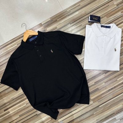 保罗Polo衫万针刺绣情侣款男女同款翻领Polo衫打底衫商务时尚简约风Polo衫男士短袖Polo衫青年商务正装短袖Polo衫力荐好货 有大码 斤轻松驾驭 爆款推