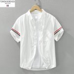 上新 Thombrowne.Tb 高品质港风水洗潮流全棉衬衫外套 优质柔软棉纤制 不变形 不起球 细腻不糙手 耐磨性高 走线工整 亲肤抗皱等特点 ，立体裁剪 不