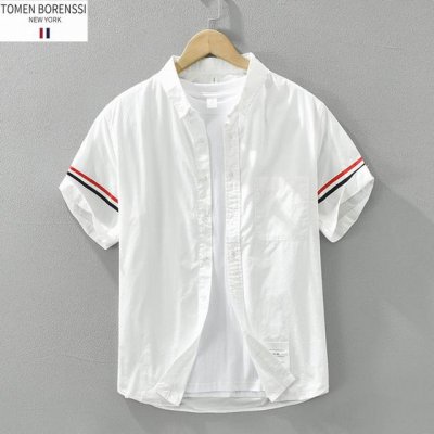 上新 Thombrowne.Tb 高品质港风水洗潮流全棉衬衫外套 优质柔软棉纤制 不变形 不起球 细腻不糙手 耐磨性高 走线工整 亲肤抗皱等特点 ，立体裁剪 不