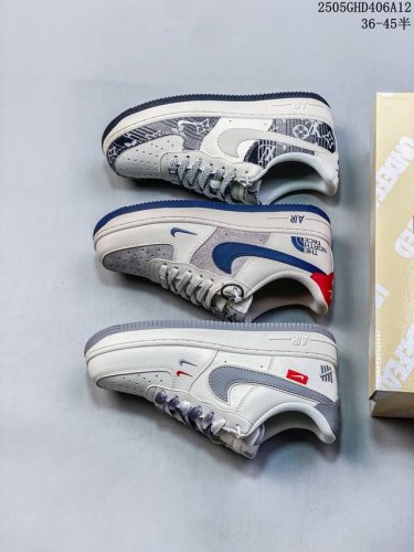 海外限量发售 公司级Nike Air Force 1 '07 Low Lv联名 黑花牛仔 空军一号 低帮 运动鞋 休闲鞋 折边针车 工艺难度大 原楦头原纸板 原