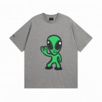 Balenciaga 巴黎世家2025 Ss 前面外星人后面笑脸直喷短袖T恤 本市场No.1的质量 真正天花板品质 全部原版开发注意细节图 避免被盗图商家混发