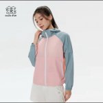春夏新款女士风衣！Kolon Sport可隆女子Wind K防泼水运动撞色登山露营夹克外套上衣！可隆女连帽风衣薄款 可当防晒 夏新款Wind K撞色防风夹克防泼