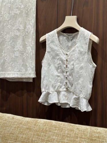 ys｜2025 春夏新款 ｛ 仙女套装｝ 衣服裤子定制两种不同面料 搭配在一起巨美！ 巨温柔！！ Sml