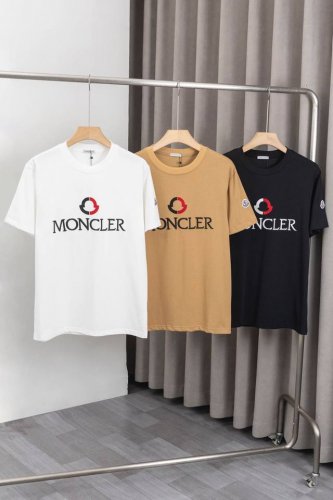x060 25Ss新款蒙口Moncler短袖 采用260克双纱面料，胸前蒙口Moncler 大Logo刺绣工艺+衣袖刺绣小蒙口Logo，时尚大方 男女同款 颜色