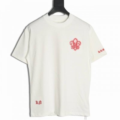 Chrome Hearts 克罗心 童军花短袖T恤 采用直喷进口机器印花 五金辅料均开磨定制 正确配置 黑色2025克罗心正品包装 克定制定染双纱棉 版型大 宽