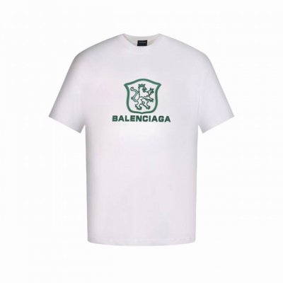 balenciaga 巴黎世家 25Ss 镂空硅胶字母球鞋短袖T恤 最高版本 定制面料270克100%双纱棉 字母硅胶狮王烫画工艺设计 辅料 开模原版过鉴定领标