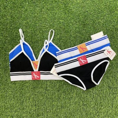 套 款号Ys06 贴身衣物非质量问题不退不换 Calvin Klein Ck背心内衣经典方标Logo无扣舒适运动套装 尺码：S M L 颜色：黑色 蓝色 拆卸胸