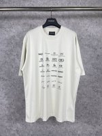 实拍图 顶级版本.官网品质 Balenci*Ga 巴黎Balenci*Ga# 春夏季新款 印满经典Logo集合短袖T恤. 春夏新品.砖柜同步 面料采用巴黎Zp定