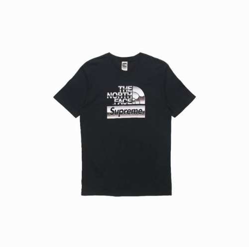 846款Supreme X 北面 The North Face 联名款 Ss18 短袖T恤 男女同款 码数Smlxl 白色黑色