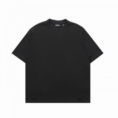 顶级复刻版本 Balenciaga 巴黎世家 新款款美工胶带拉浆做旧破洞圆领短袖T恤 面料: 280重磅纯棉，随意对比 规格采用实打实300G %纯棉 定织定染