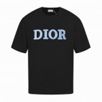 本地自取170 dior 迪奥25Ss春夏刺绣字母植绒短袖 设计标识官方同步原版开模时尚个性百搭潮流纯原品质原版32支280克洗水面料吊牌领标水洗麦 三标齐全