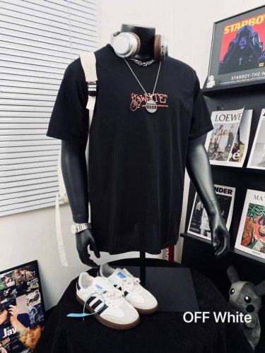 上新 Off White 涂鸦卡通箭头印花短袖Tee 男女同款搭配情侣更赞哦 官网发售款｜超级推荐｜超人气单品 Ins小红书热门爆款 三标齐全 专用包装袋 一大