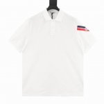 Moncler蒙口Mc 袖织带短袖Polo衫 采用原版220G定制珠地面料，螺纹同缸定染对格对纹零色差。织带定做，2000码起订量。颜色、宽度比例还原原版。独家