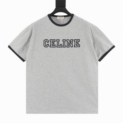 celine 塞琳 植绒字母圆领短袖T恤 三标齐全 采用高端索罗娜布料 前幅采用植绒图案 手感非常舒服 Os落肩版型 时尚又个性 超级百搭的一款 螺纹领口不松垮