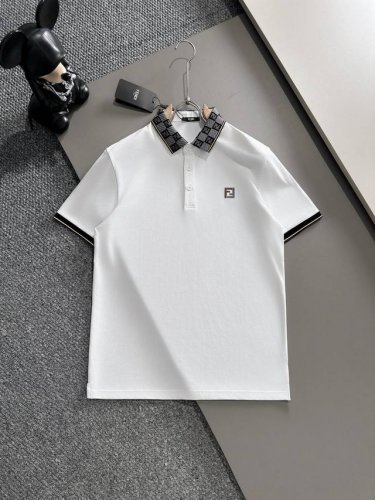 芬迪25Ss新款春夏短袖翻领T恤polo，最高版本客供定制高端朱地面料简单时尚款，拼色螺纹超级好看！胸前Gg刺绣经典Logo简单大方的款式！满满的高级感，四季可