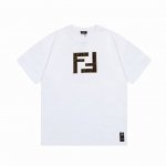 隔天到 Fendi 芬迪 双Ff字母贴布刺绣&& Logo标识精致升级 原版面料 官方同款 短袖T恤 定制260克同缸染面料 手感非常舒服 春夏最新版本 颜色: