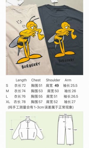 Burberry 巴宝莉植绒蜜蜂圆领短袖