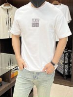 主推 Givenchy 独家专供秋季新款纪梵希时尚休闲圆领短袖 高密度320克纯棉面料 高级密针刺绣 高端欧版原单T恤 潮流时尚休闲半袖 透气舒适度高 细节无可