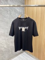 Balenciaga 巴黎世家 2025春夏新品 三标齐全 圆领丝光棉短袖T恤 好货不用过多介绍 看细节 专柜码数：M-Xxxl 175 140建议L