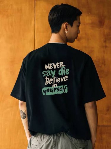 260G重磅纯棉 Nike 耐克 “永不言败 ，相信自己” 热血 短袖T恤 男女同款 半袖 情侣款 面料工艺： 1.260G重磅纯棉，100%棉，恰到好处的克重