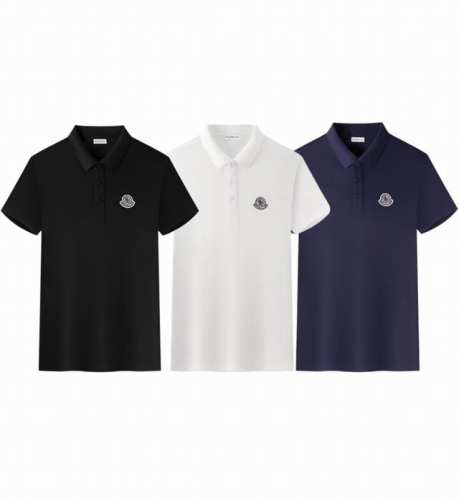 上新款号: M2003 Moncler 蒙口2025新款短袖翻领polo衫 定制：徽章绒标字母Logo 男女同款 采用定制丝光珠地棉面料 面料细腻舒适透气亲肤感