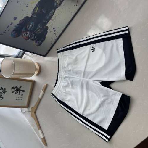 2025夏季新款三叶草短裤 经典三条杠 拼接小标刺绣短裤五分裤 尺码