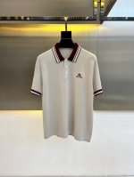 Loro piana、Lp男装夏季刺绣商务休闲老钱风针织翻领polo衫，Lp全新针织polo衫以其优质的面料、精致的设计和舒适的穿着体验，成为了时尚男士们的首选