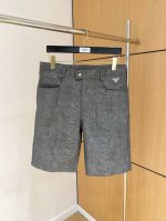 普拉达 2025春夏新款特定面料 Logo休闲裤颜色：黑色码数：M-Xxxl