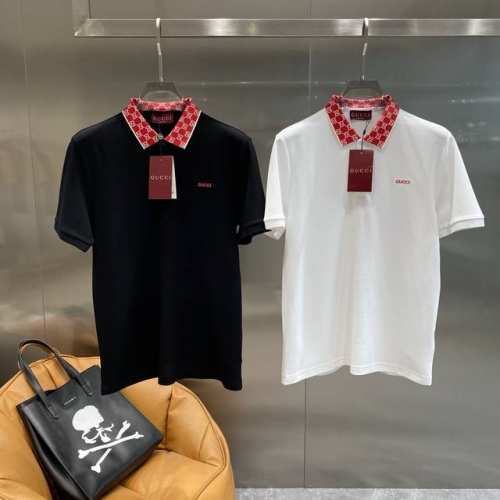 古家 Gucci polo衫沉稳大气，领口那红色底搭配白色品牌标识的设计，超级亮眼，瞬间抓住眼球 胸口处小小的“Gucci”字样，精致又彰显品牌格调M-3Xl